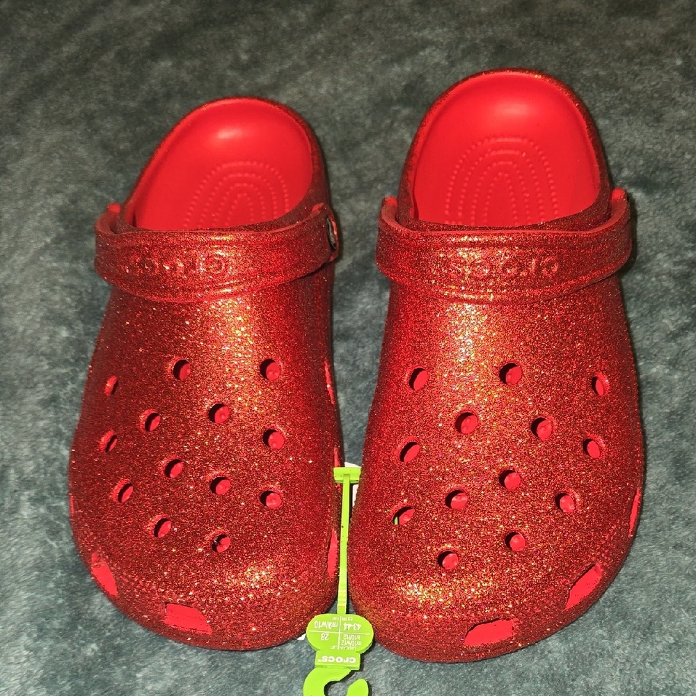 CROCS Red Water Shoes with Ventilation Holes